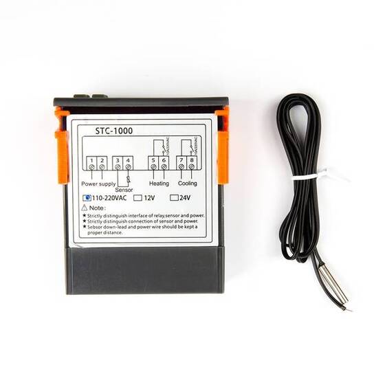 STC-1000 AC110-220V Digital Temperature Controller Microcomputer Thermostat Switch With 1m Cable - 1