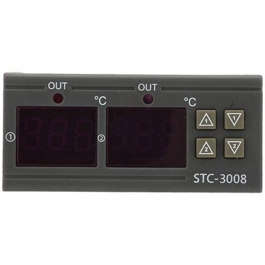 STC-3008 AC110-220V Dual Display Dual Temperature Adjustable Temperature Controller With 1M Cable - 7
