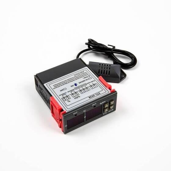 STC-3028 DC12V Dual Display Dual Temperature Adjustable Temperature Controller With 1M Cable - 8