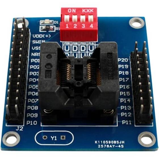 STM8S 8L TSSOP20 Burning Holder Testing Holder Downloader Offline Programmer - 1