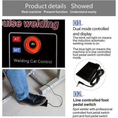 SUNKKO 737G+ 4-3KW Spot Welder With 70B Welding Pen UK Plug 220V - 5