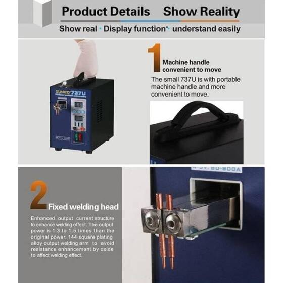 SUNKKO 737U 18650 Lithium Battery Spot Welding Machine AU Plug 220V - 5