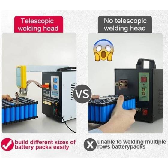 SUNKKO 738AL 18650 Battery Pulse Spot Welder + 73LA Welding Arm + 70BN Welding Pen US Plug 110V - 4