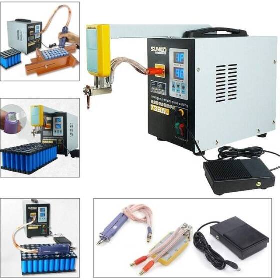 SUNKKO 738AL 18650 Battery Pulse Spot Welder + 73LB Welding Arm EU Plug 220V - 3