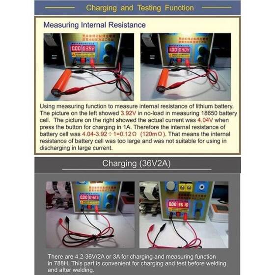 SUNKKO 788H-USB 18650 Battery Pulse Spot Welder UK Plug 220V - 2