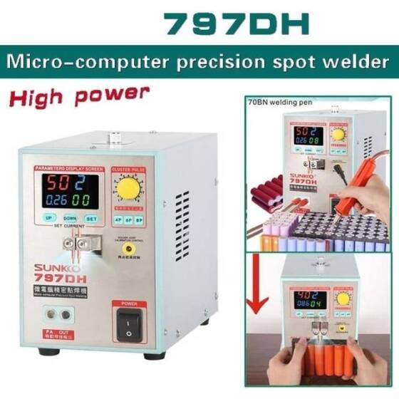 SUNKKO 797DH Foot Pedal DeskTop Spot Welding Machine +70B Welder Pen UK Plug 220V - 4