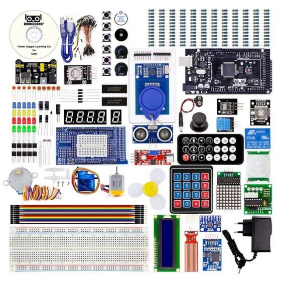 The Most Complete Starter Kit Tutorial for 2560 Board No Battery EU Plug - 2