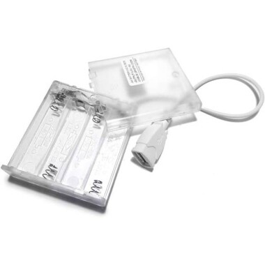 Transparent 3x AA Battery Holder Box With Cable Switch And Cover - 2