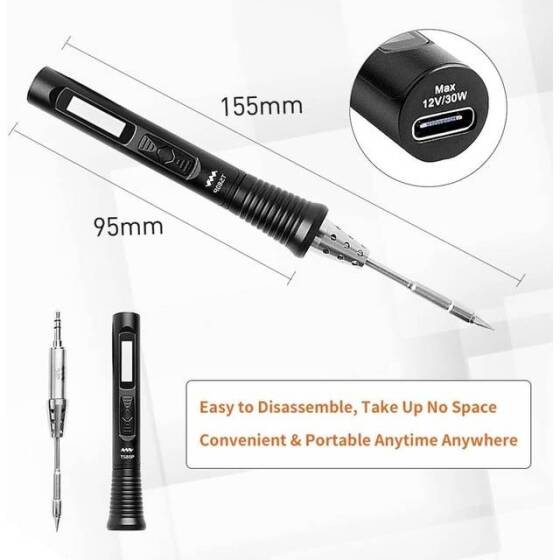 TS80P more USB Electric Soldering Iron PD2.0 30W EU Plug - 4