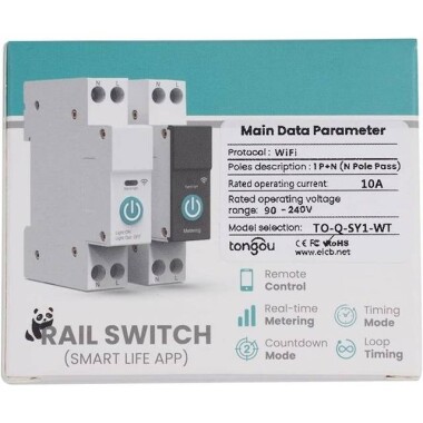 Tuya DIY Wifi+RF433 Universal Breaker Timer Smart Life 10A - 3