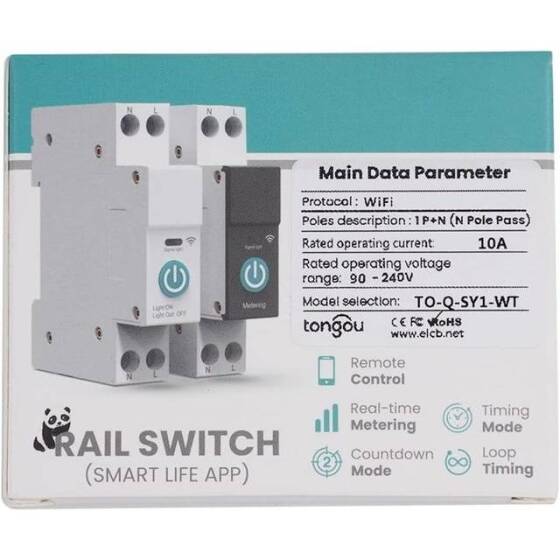 Tuya DIY Wifi+RF433 Universal Breaker Timer Smart Life 10A - 3