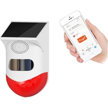 Tuya RF433 Outdoor Solar Intrusion Infrared Alarm With Battery - 1
