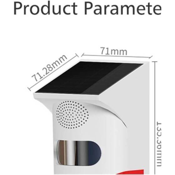 Tuya RF433 Outdoor Solar Intrusion Infrared Alarm With Battery - 2