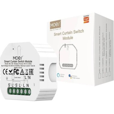 Tuya Smart Wifi Curtain Switch 90-250V For Alexa Original Packing - 1