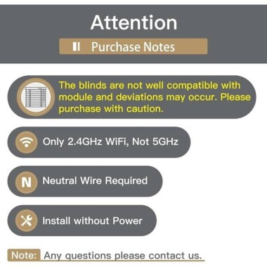 Tuya Smart Wifi Curtain Switch 90-250V For Alexa Original Packing - 2