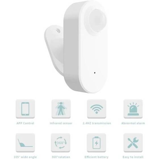 Tuya Wifi Pir Motion Detection Alarm Without Battery - 3