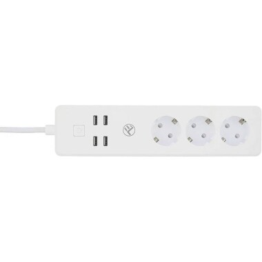 Tuya Wifi Smart Power Strip 4 Usb 4 AC Plug 10A 1.8M For Alexa Google Home French Plug - 2