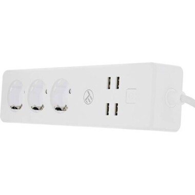 Tuya Wifi Smart Power Strip 4 Usb 4 AC Plug 10A 1.8M For Alexa Google Home French Plug - 3