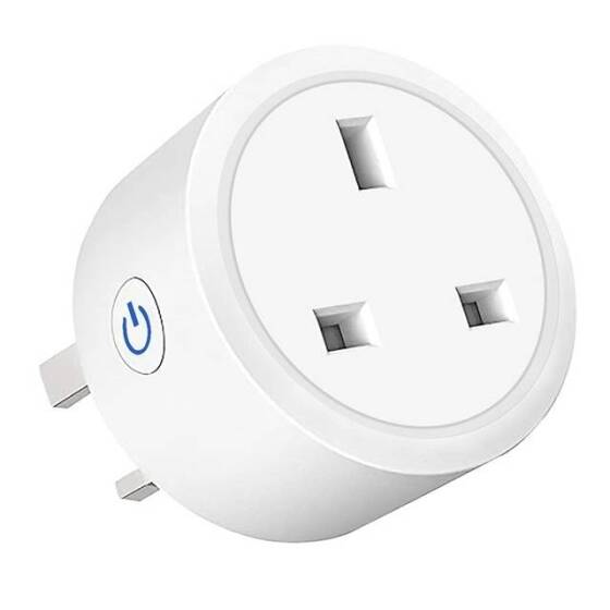 Tuya Wifi Smart Socket Remote Timing Voice Switch UK Plug For Alexa 100-240V 16A For Alexa Size: 58x58x54mm - 1