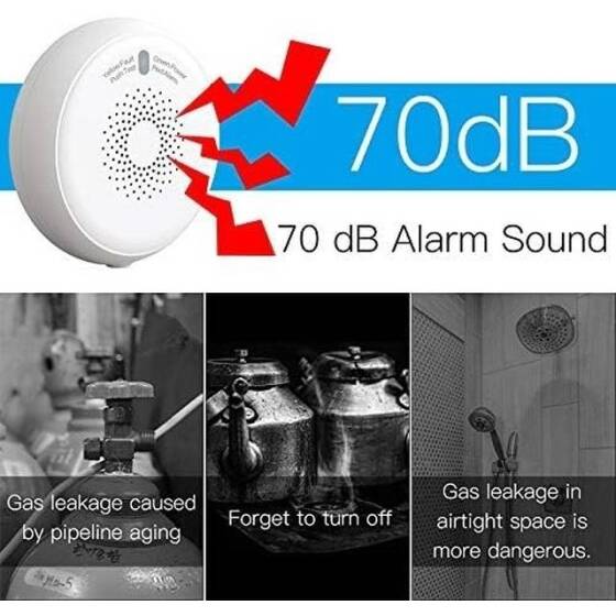 Tuya Zigbee Gas Leak Alarm System Without Battery - 3
