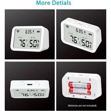 TUYA ZigBee Smart Brightness Thermometer Sensor Light Temperature Humidity Detector Tuya Smart App Alexa Control With Battery - 4