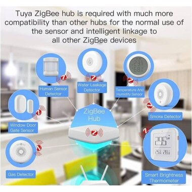 Tuya ZigBee Smart Water Leak Detector Smart Life APP Linkage Alarm Via Gateway Work With Alexa Google With Battery - 5