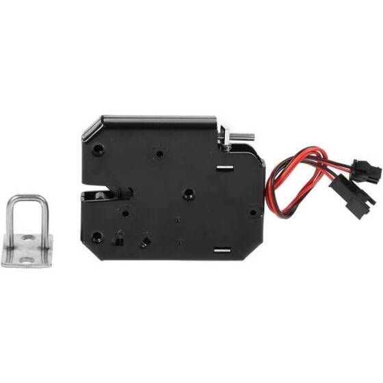 Type A Black XG-07D DC12V 2A Small Locker Electromagnetic Lock With Two Wire UnLock Recoil Size:72x65x13mm - 1