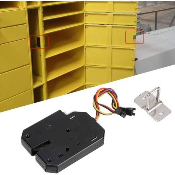 Type A Black XG-07D DC12V 2A Small Locker Electromagnetic Lock With Two Wire UnLock Recoil Size:72x65x13mm - 2