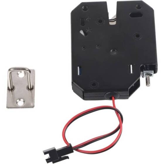 Type B Black XG-07D DC12V 2A Small Locker Electromagnetic Lock With Four Wire UnLock Recoil - 1