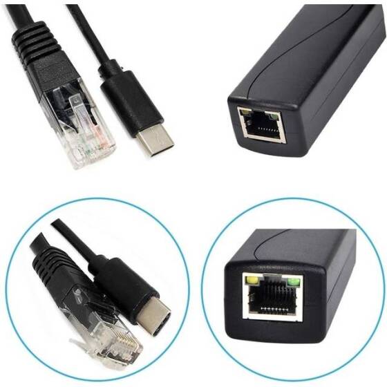Type C Gigabit PoE Splitter 48V To 5V 2.4A - 2