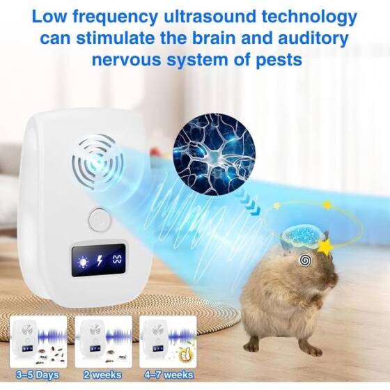 Ultrasonic Anti Mosquito Insect Mouse Repeller UK Plug - 2