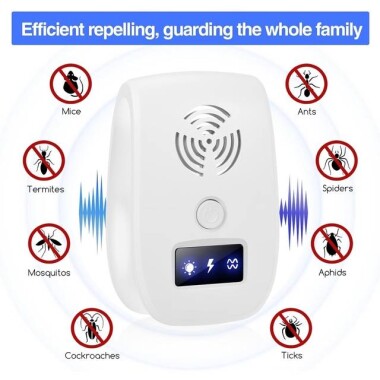 Ultrasonic Anti Mosquito Insect Mouse Repeller US Plug - 3