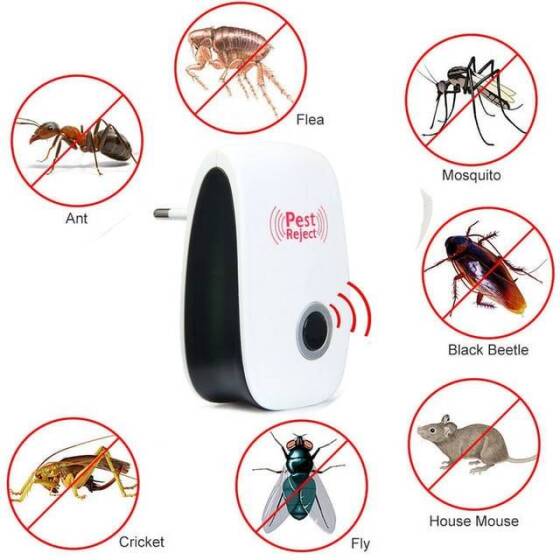 Ultrasonic Anti Mosquito Insect Repeller Rat Mouse US Plug - 4