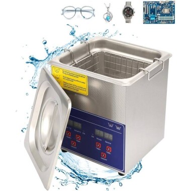 Stainless Steel Ultrasonic Cleaning Machine PS-08A 1.3L 40KHz 60W US Plug 110V - 4