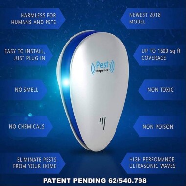 Ultrasonic Electronic Pest Repeller EU Plug - 2