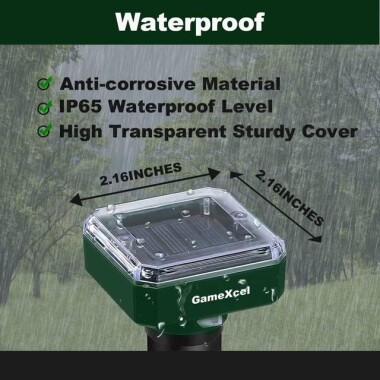 Ultrasonic Snakes Mouse Gophers Solar Powered Mole Repeller - 4