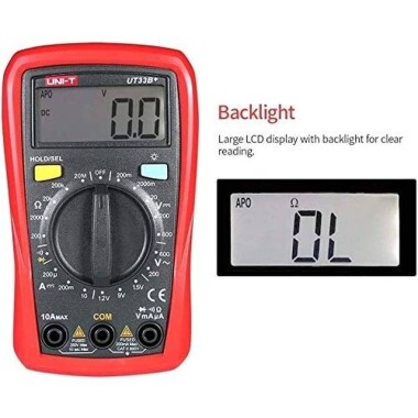 UNI-T UT33B+ Battery Test Manual Range Digital Multimeter Without Battery - 3