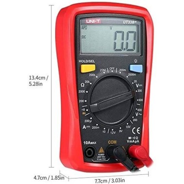 UNI-T UT33B+ Battery Test Manual Range Digital Multimeter Without Battery - 5
