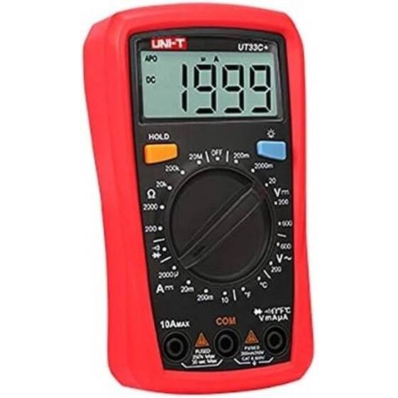 UNI-T UT33C+ Temperature Measuremeng Manual Range Digital Multimeter With Battery - 2