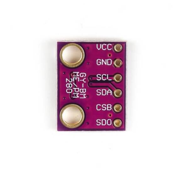 Unsoldered GY-BME280-3.3 Precision Altimeter Atmospheric Pressure BME280 Sensor Module - 2