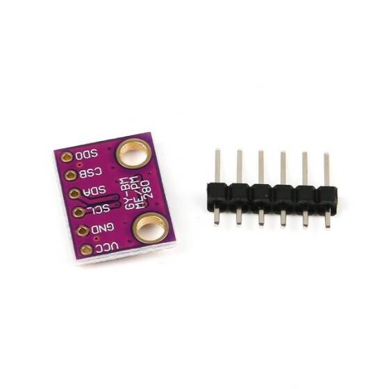 Unsoldered GY-BME280-3.3 Precision Altimeter Atmospheric Pressure BME280 Sensor Module - 5