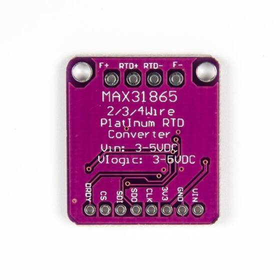 Unsoldered MAX31865 RTD Platinum Resistance Temperature Detector Module PT100-PT1000 - 2