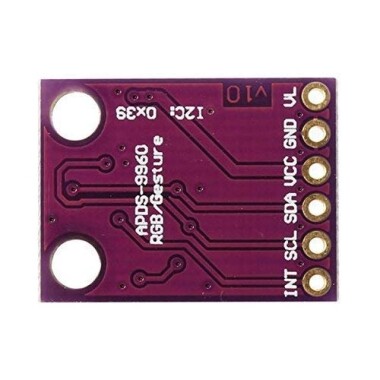 Unsoldered Purple GY-9960 3.3V APDS-9960 RGB Infrared IR Gesture Sensor Module - 3