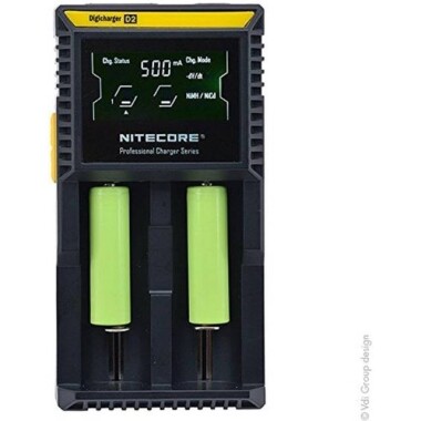 US NITECORE D2 Digicharger 2 slots Intelligent Charger With LCD Display For Li-ion/LifePO4/Ni-MH/Ni-Cd/AA/AAA Battery - 4