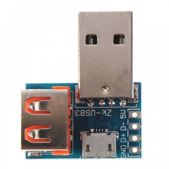 USB Adapter Board Male To Female Adapter Micro USB Interface 4P 2.54mm - 1