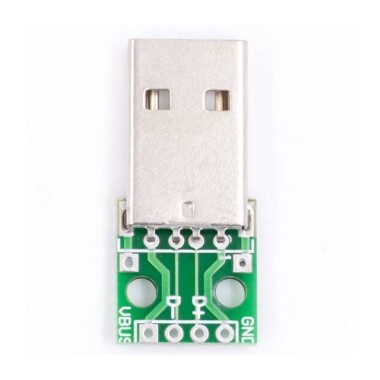 USB Male Head to Dip 2.54mm Direct 4P Adapter Board USB to 2.54mm Pin - 4