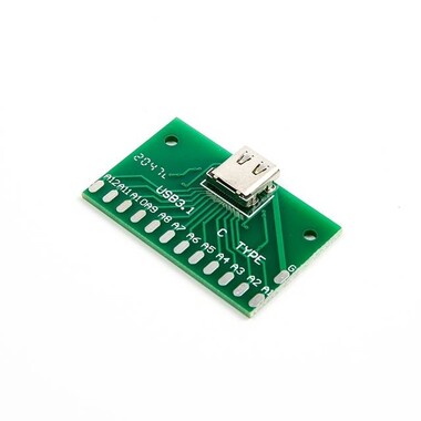 USB Type-C to Dip PCB Connector Bulletin Board Test Board Solder Socket Dip Pin Header Adapter Module - 3