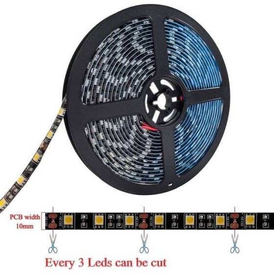 Warm White 9mm 12V LED Exposed Light String With High Quality Circuit Board 50LED/Set - 3