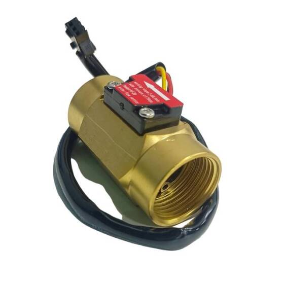 Water Flow Sensor (Sea) YF-B9 Flowmeter G3/4 2-50L/min 5-24V Brass - 3