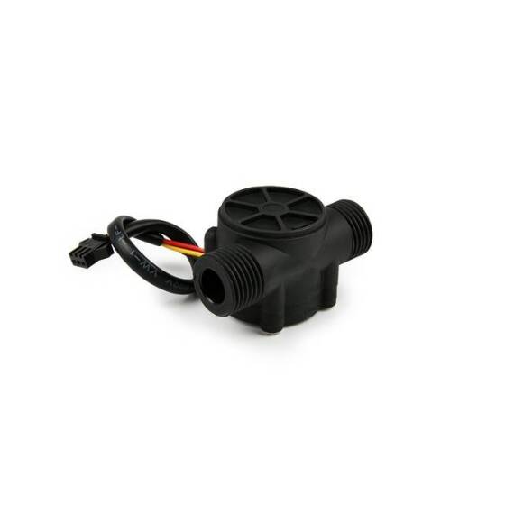 Water Flow Sensor (Sea) YF-S201 Flowmeter G1/2 1-30L/Min Black 5-24V - 2
